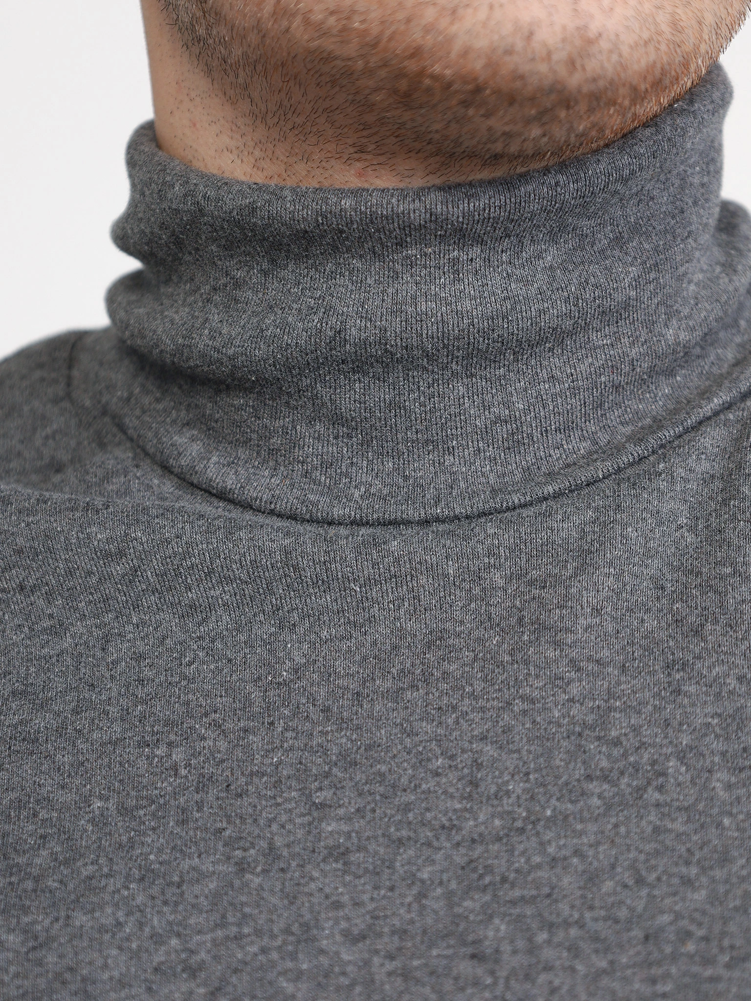 Водолазка серого цвета из хлопка